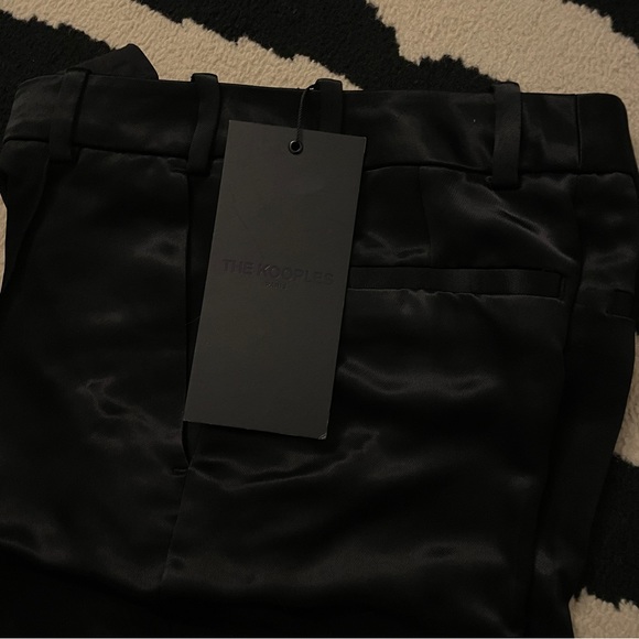 The Kooples Pleated Satin Trouser Pants - Picture 4 of 8